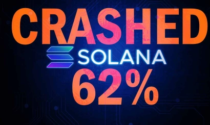 The Solana token has fallen 62% since the beginning of the month.